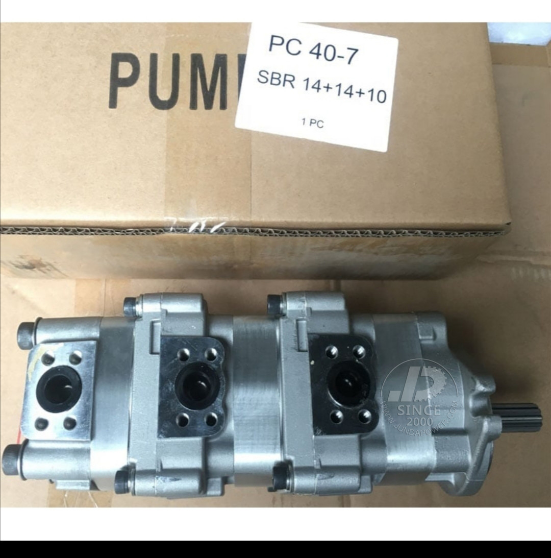 PC40-7 KOMATSU Excavator Triple 11T Hydraulic Gear Pump Pilot Pump