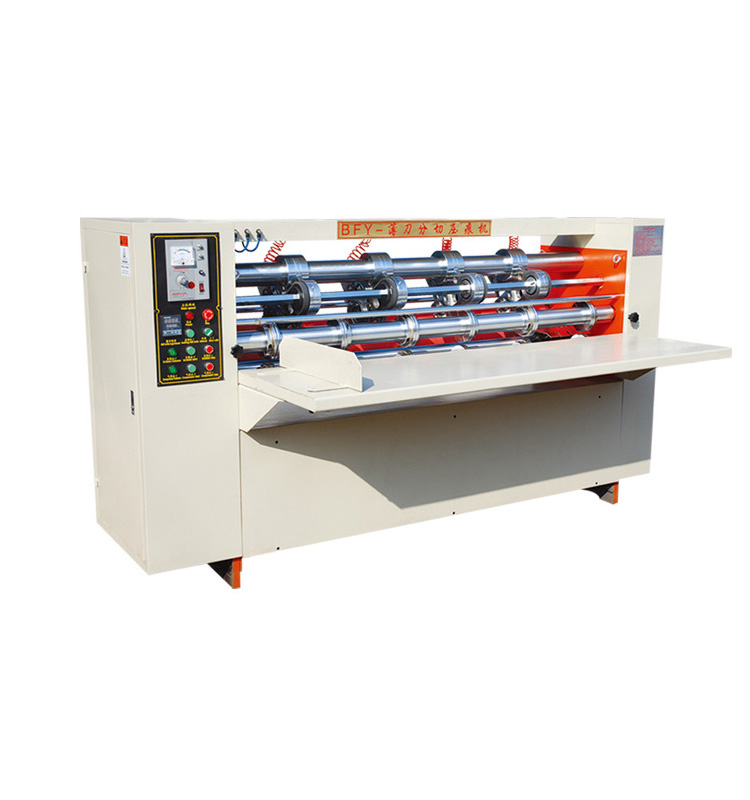380V Corrugated Board Production Line Thin Knife Paper Partitioning Creasing