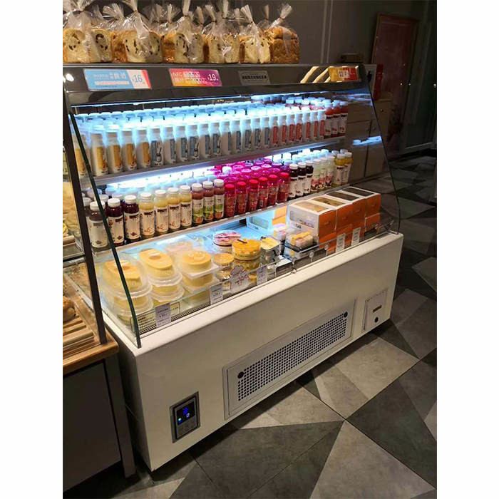 Air Cooling 1000W Bakery Refrigerator Showcase For Sandwich