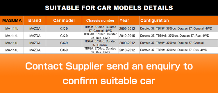Top- Left Control Arm TE69-28-550 for MAZDA CX-9 TB 9 3700cc Duratec 37 Position Left