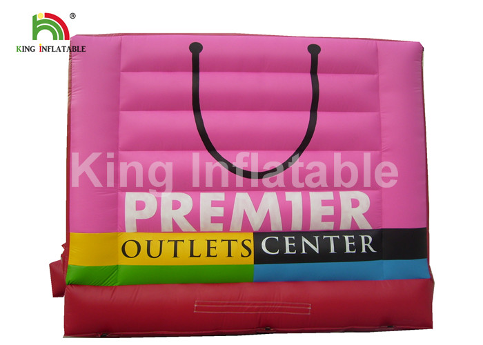 Child 0.55mm PVC Inflatable Bounce Castle With Blower Shopping Bags Shaped