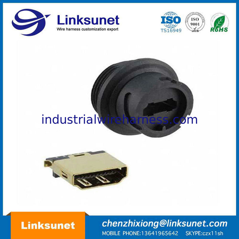 HDMI 19PIN Plug 90D Elbow Injection Wire Harness UL94 V - 0 Customized Brand