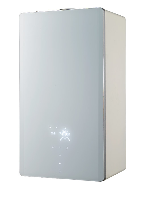 Glass Panel LCD Display Wall Hung Gas Boiler Multi Functional
