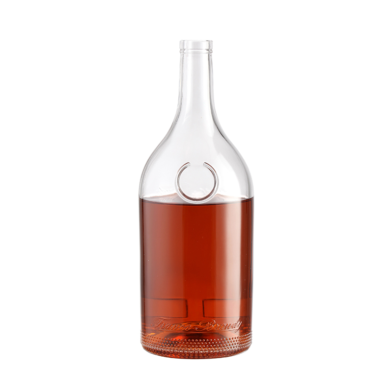 Rubber Stopper Sealing Type 750ml 500ml Glass Liquor Spirits Bottles for Vodka Whiskey