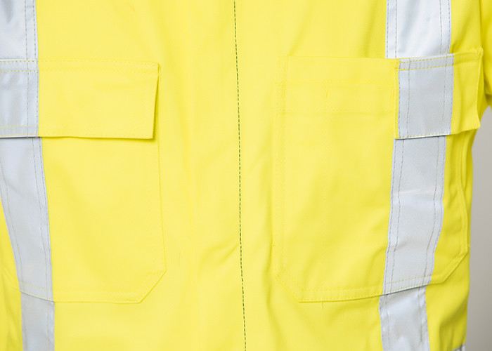 Double Stitching Safety Work Clothes High Visable Orange Jacket Bib Pants Suit