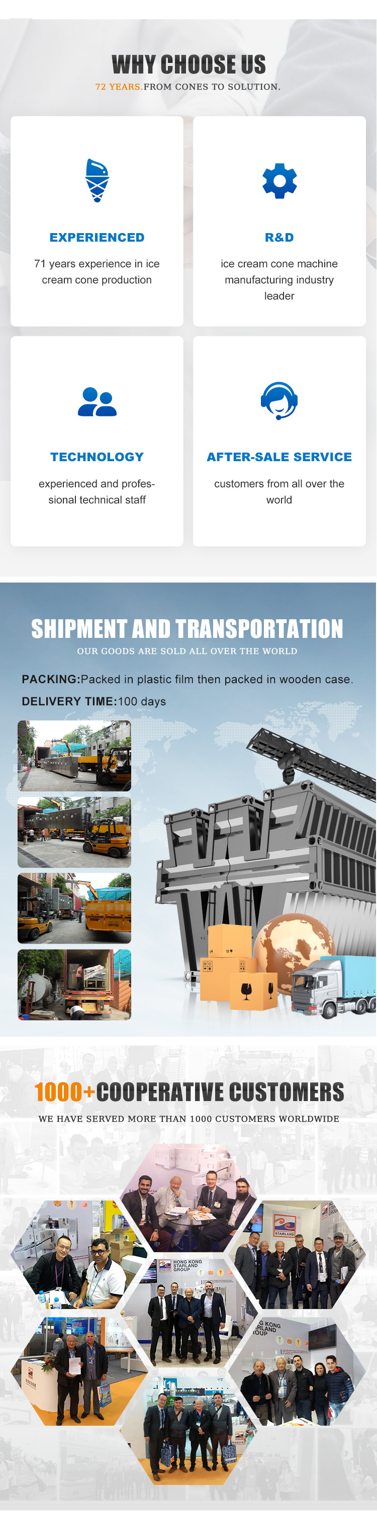 Commercial Sugar Cone Production Line Waffle Baking Rolled Sugar Biscuit Cone Machine