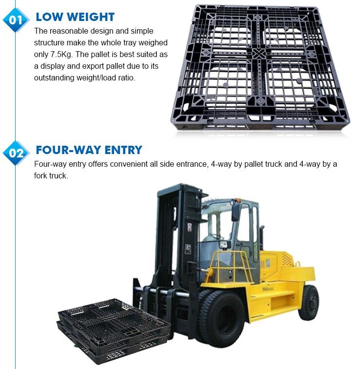 Detachable plastic 4 drum oil spill pallet, 1300*660*150 mm 2 drum spill containment pallet, Nestable 2 drum spill conta