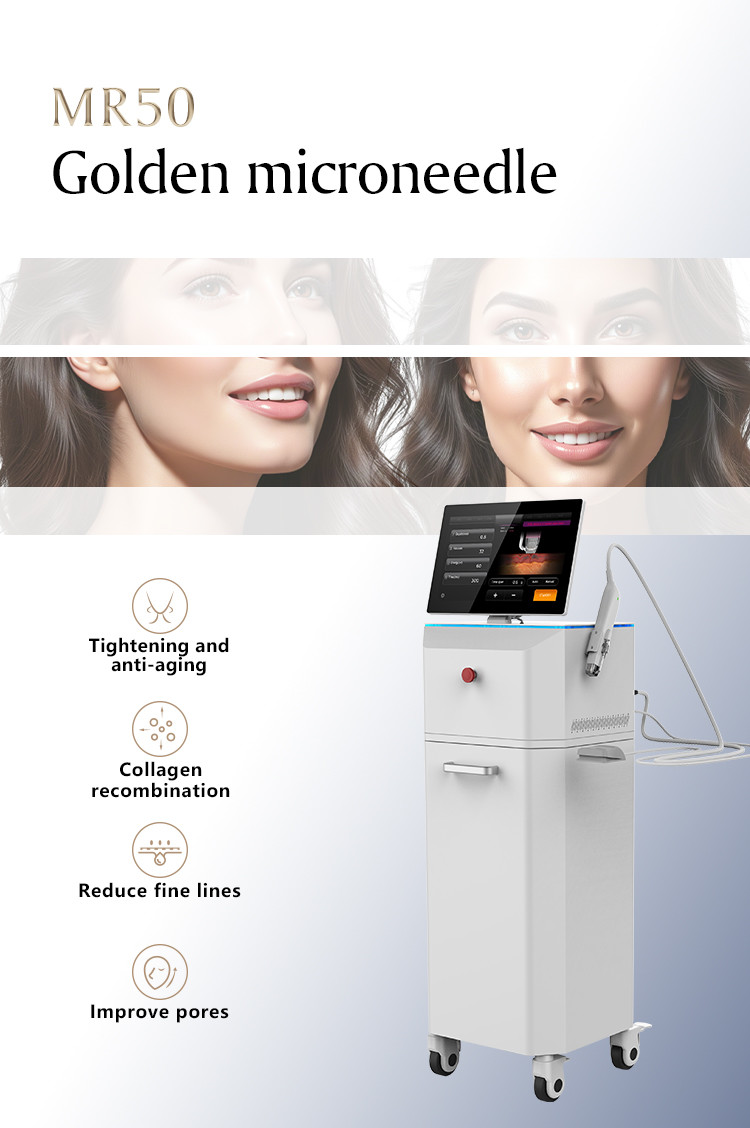 Medical Grade Skin Remodeling System White RF Microneedling Machine For Collagen Induction