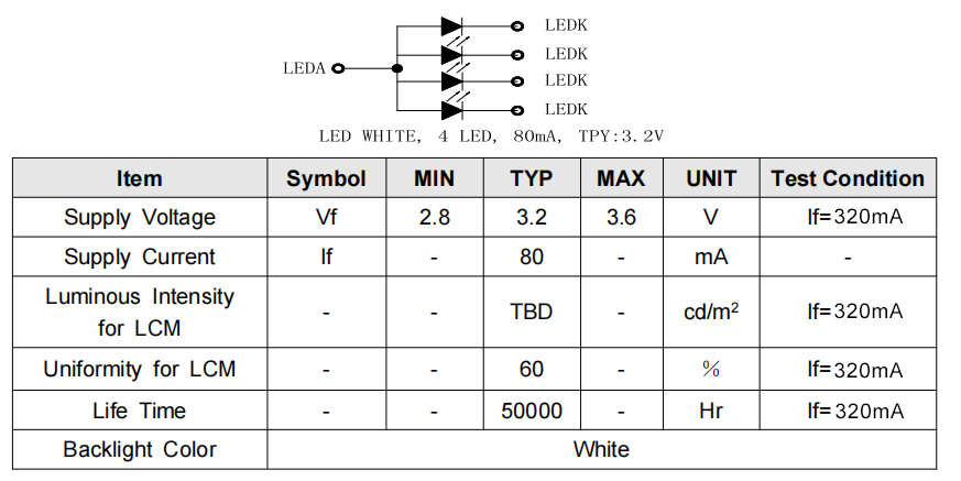 2.8 inch 240*320 TBD brightness 24pin, MCU16 TFT LCD display for industrial, home appliances and medical use