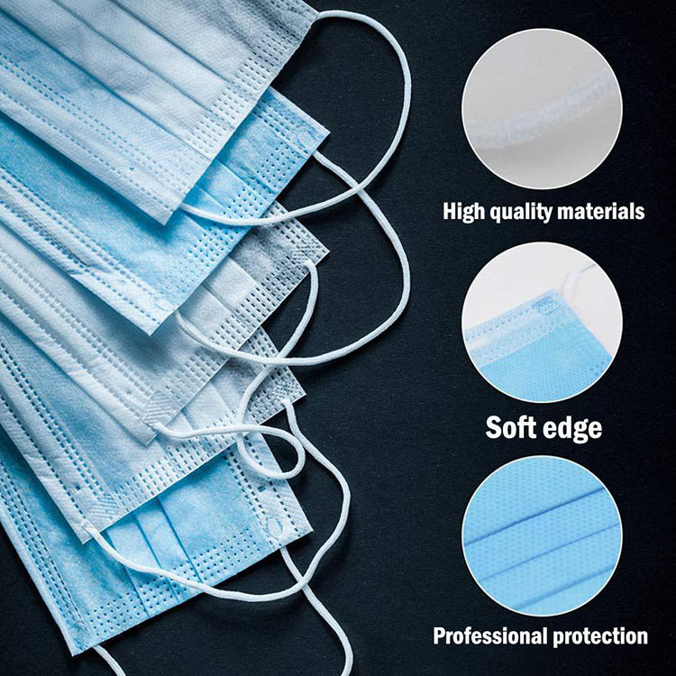 3 Ply Medical Face Mask / Disposable Mouth Mask Skin - Friendly