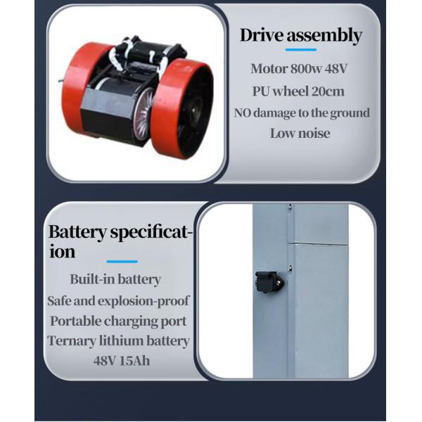 1000kg Electric Pallet Stacker Warehouse Fork Lift with Lifting Height 4000mm
