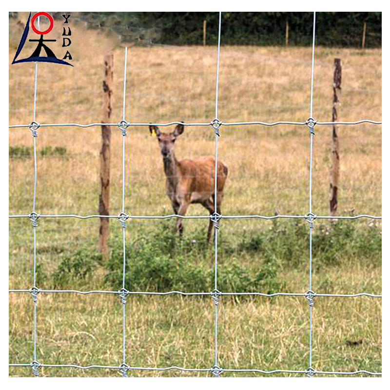 Galvanised Grassland Farm Fence Square Hole Metal Guard Field Fence