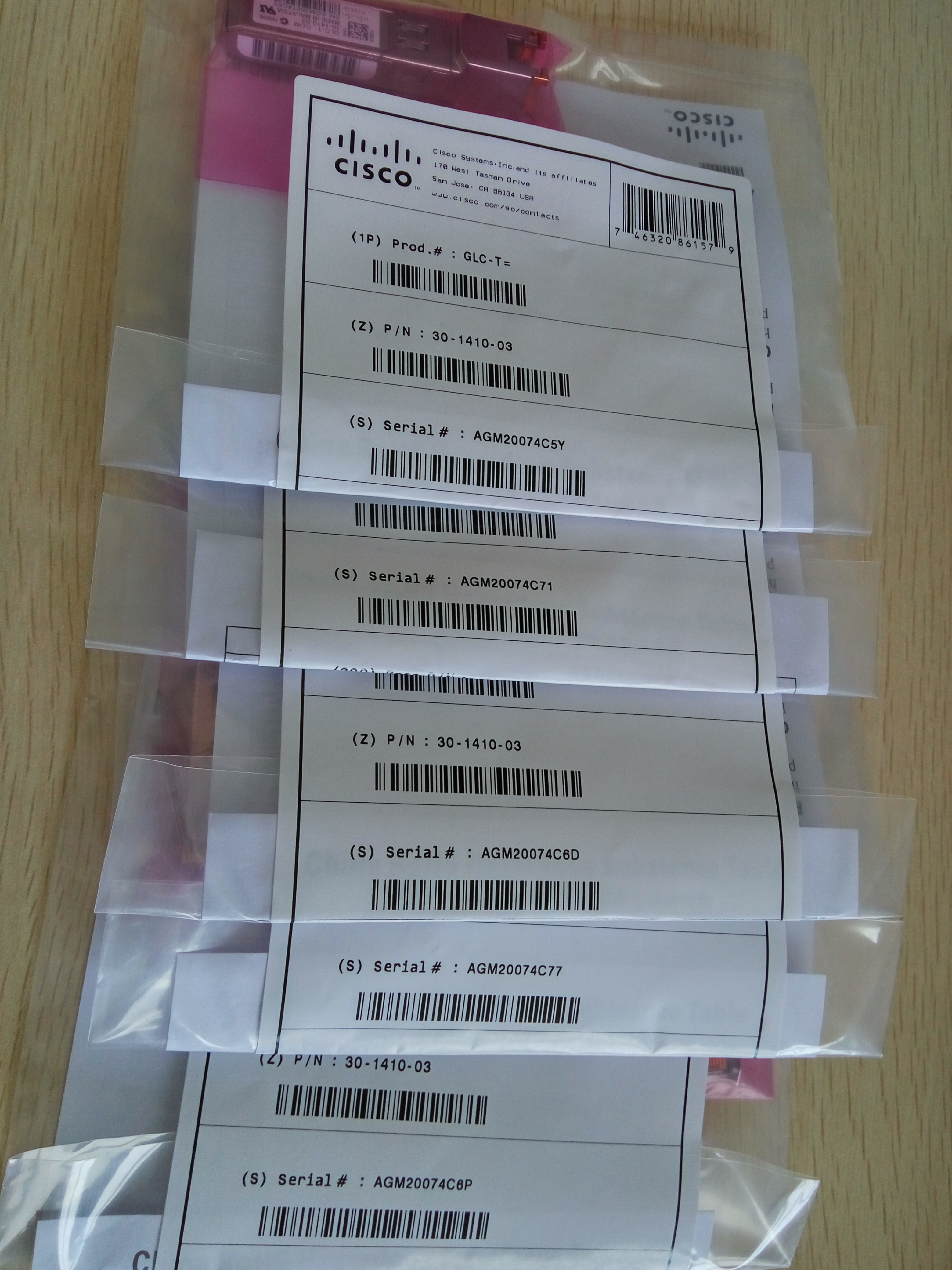 10GLR/OC192-SR Cisco Fiber Optic Transceiver IEEE 802.3ab 10 Gbps Transfer Rate