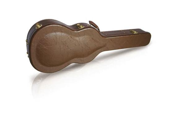 Classic Guitar Wood Case, High Quality PVC Leather Exterior, Velvet Padding