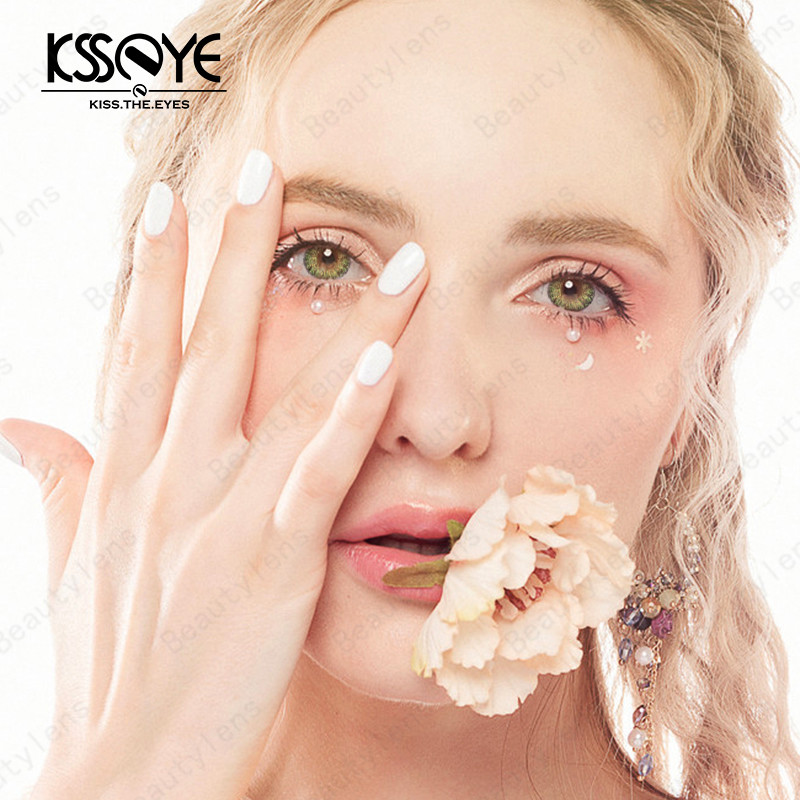 KSSEYE Comfortable Prescribed Color Contact Lenses For Graduated Eyes