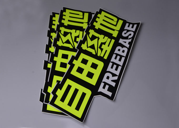 Customized printing adhesive luminous green fluorescent PVC vinyl outdoor car decal stickers