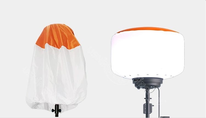320W High Brightness Balloon Light Tower Lightweight Easy Quick Setup For Camping