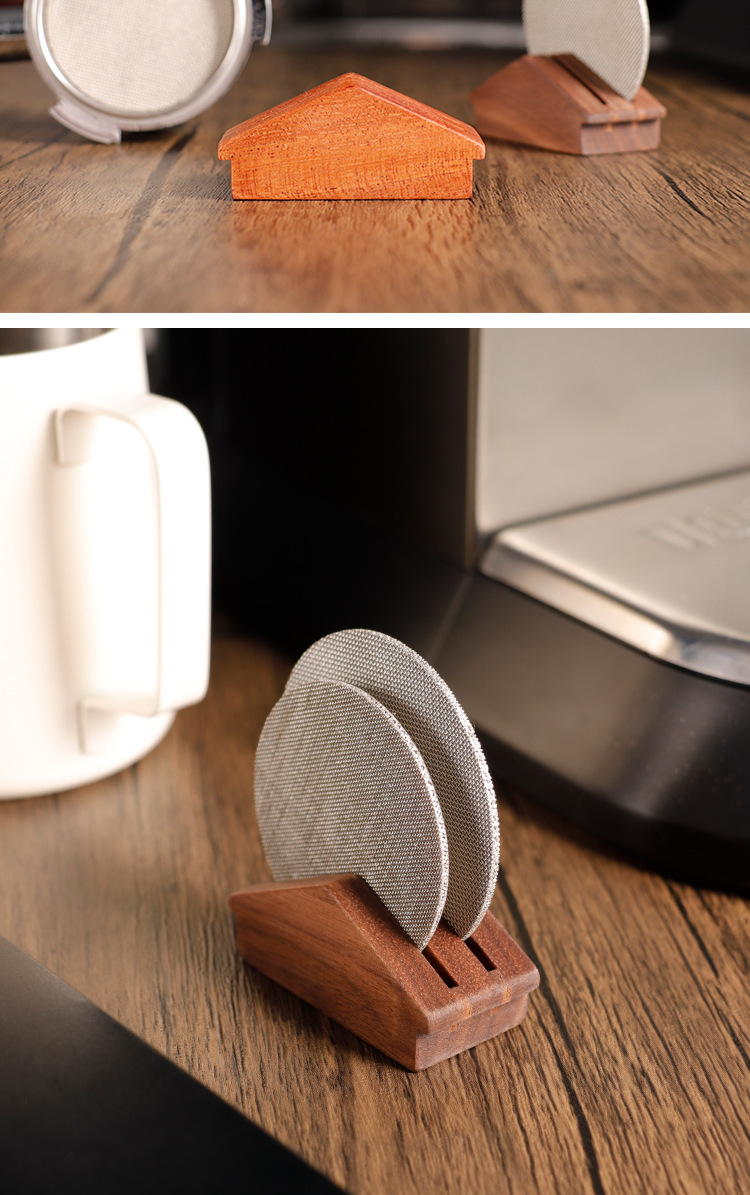Barista Home Coffee Walnut 58mm Steel Espresso Tea Filter Holder with Customized Size