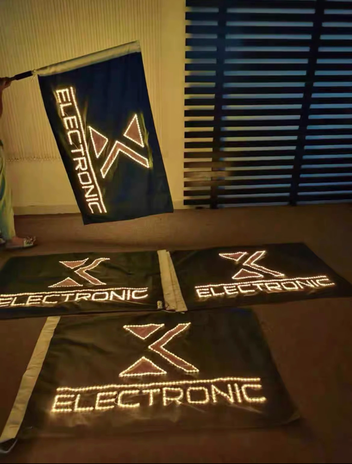 5v 12v led light with flag for advertising and bar flag led light