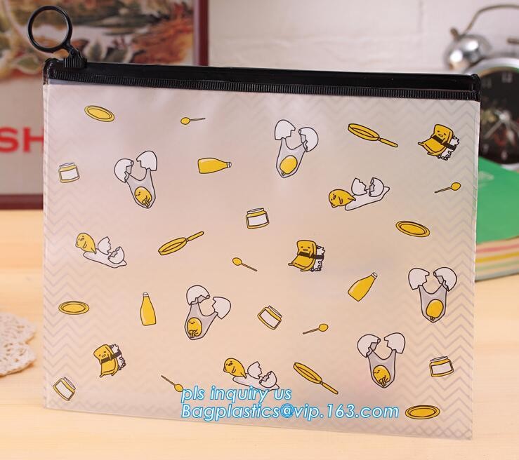 top slider k OEM cheap china zipper bag, Slider zipper Clear pvc bag for package Vinyl transparent pvc bag cosmeti