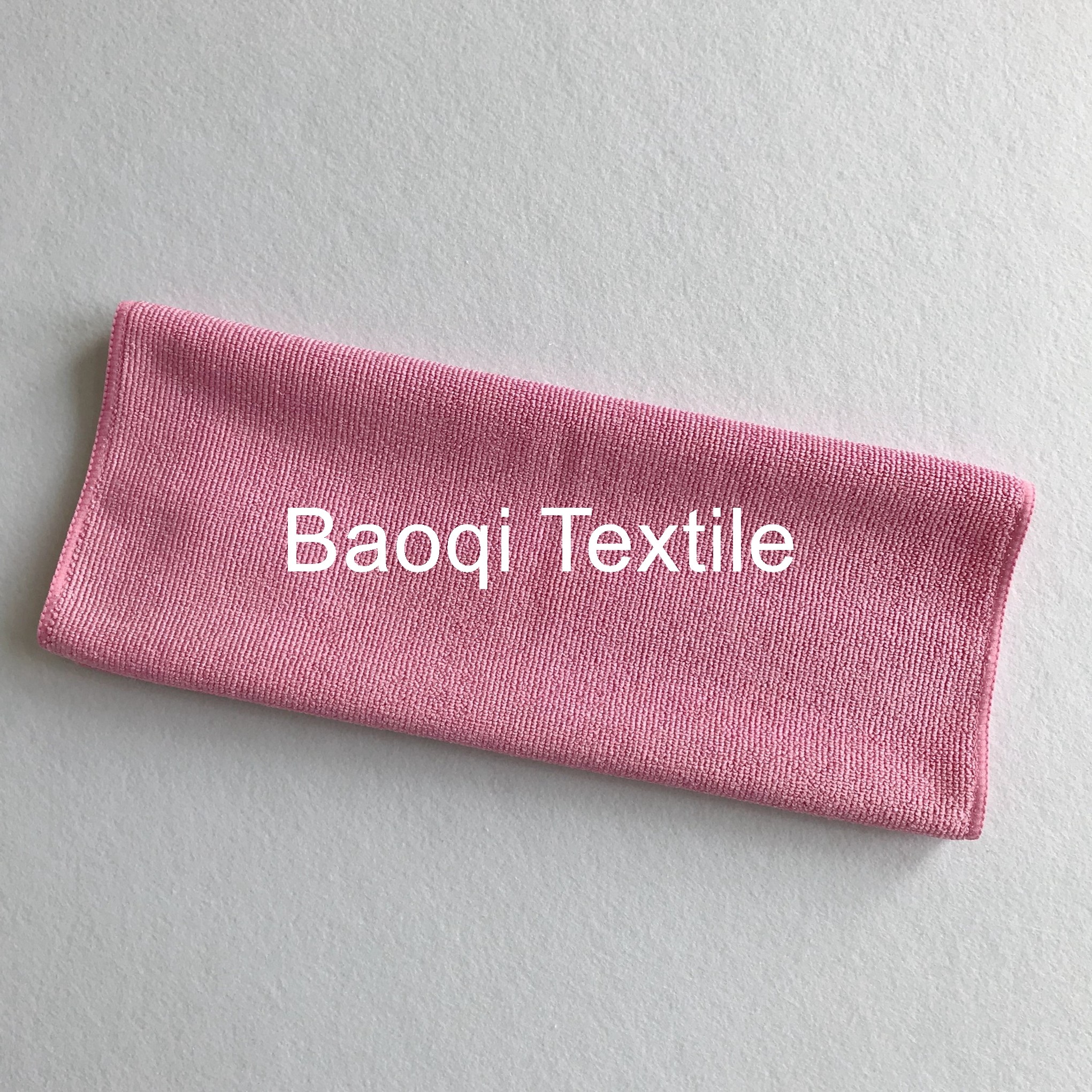 Rose color size 12”100% poly house cleaning cloth， tea towels dry water kitchen dish towels with scrape