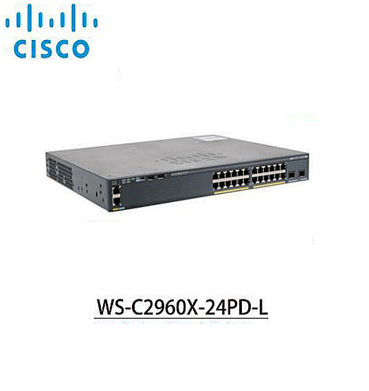 Cisco SFP 24 Port POE Multilayer Switch WS-C2960X-24PD-L