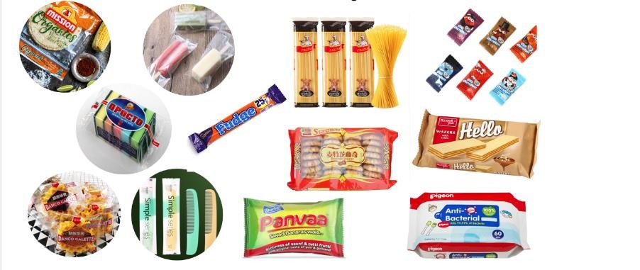 Automatic Mango Dried Pillow Packaging Machine Bread Cake Flow Pack Machine