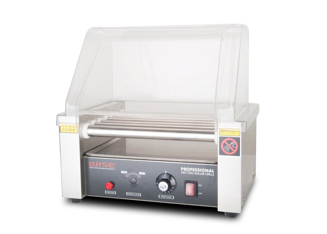 Snack Bar Equipment, Hot Dog Roller Grill with 7 Rollers 220V 1.05KW