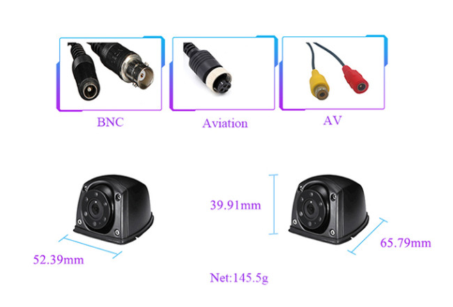 IP69 Outdoor Waterproof 1080P Bus Surveillance Camera 150 170 degree Vehicle Camera