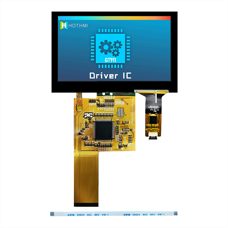 4.3 Inch 800x480 TFT Lcd Monitor Pcap Monitor TFT LCD Display Manufacturer