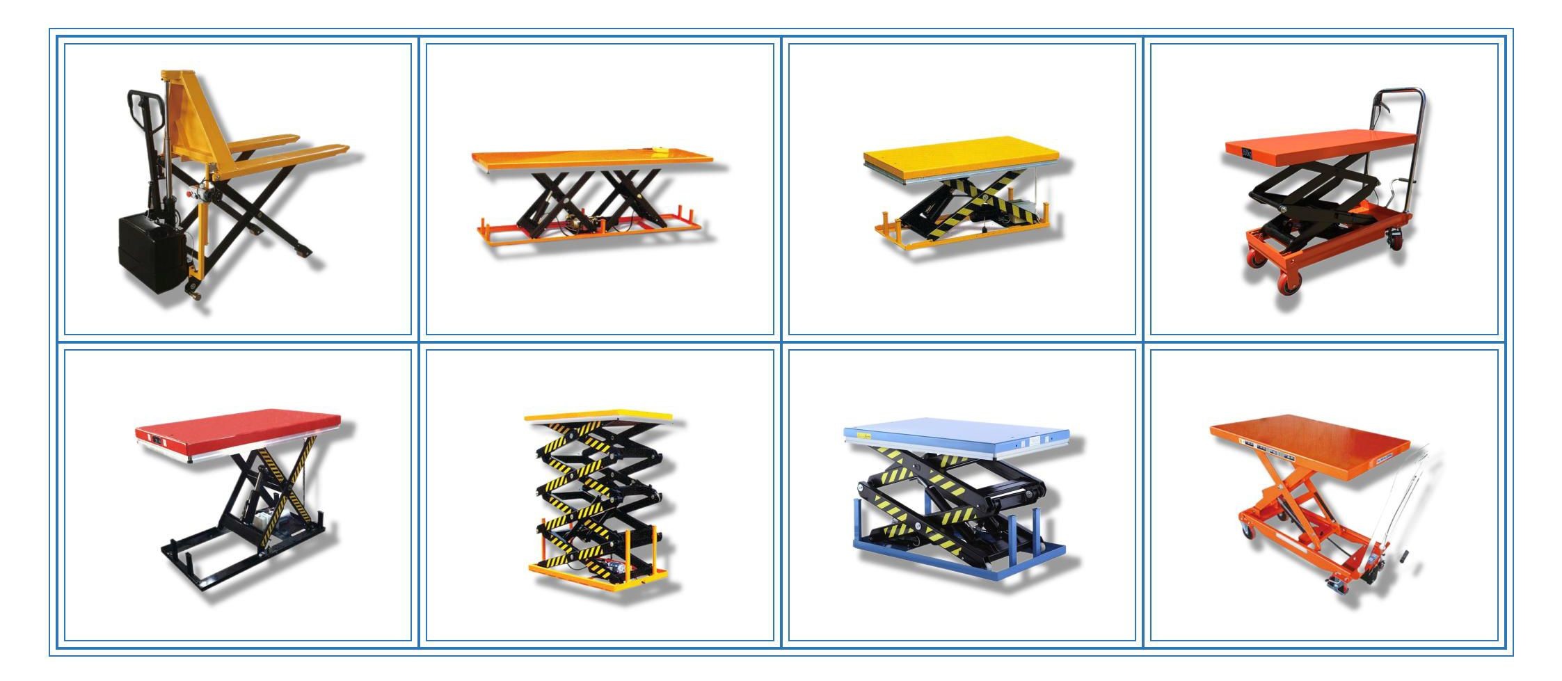 Manual 1000kg Hydraulic Lift Pallet Jack Lifting Height 85-800mm