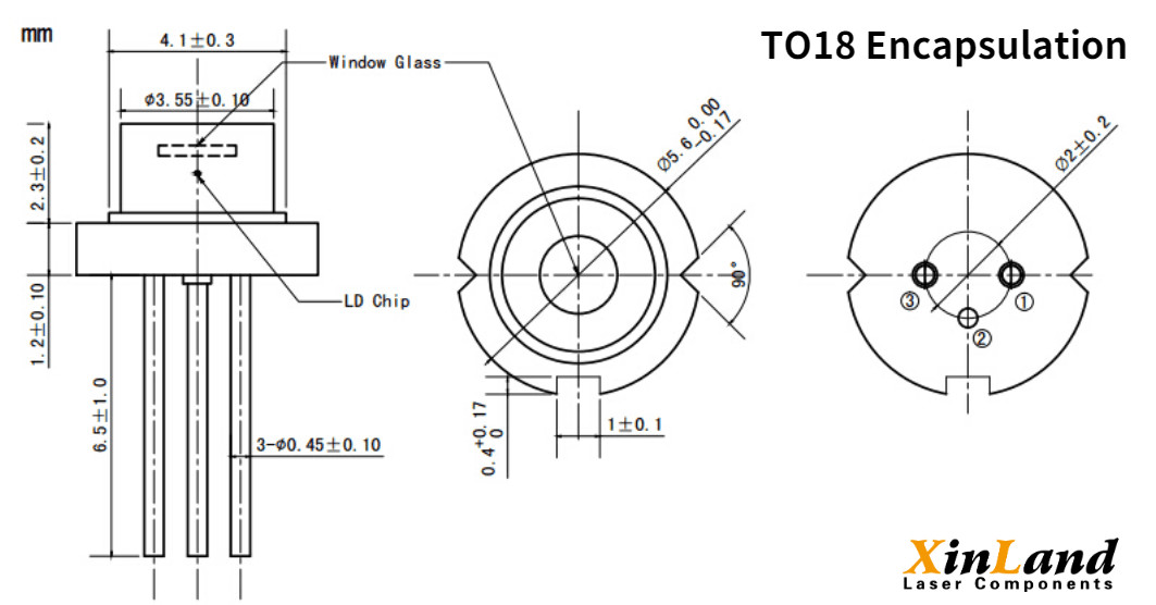 High Stability 1310nm 20mW 30mW DFB Laser Diode TO-18 For Optical Fiber Communication