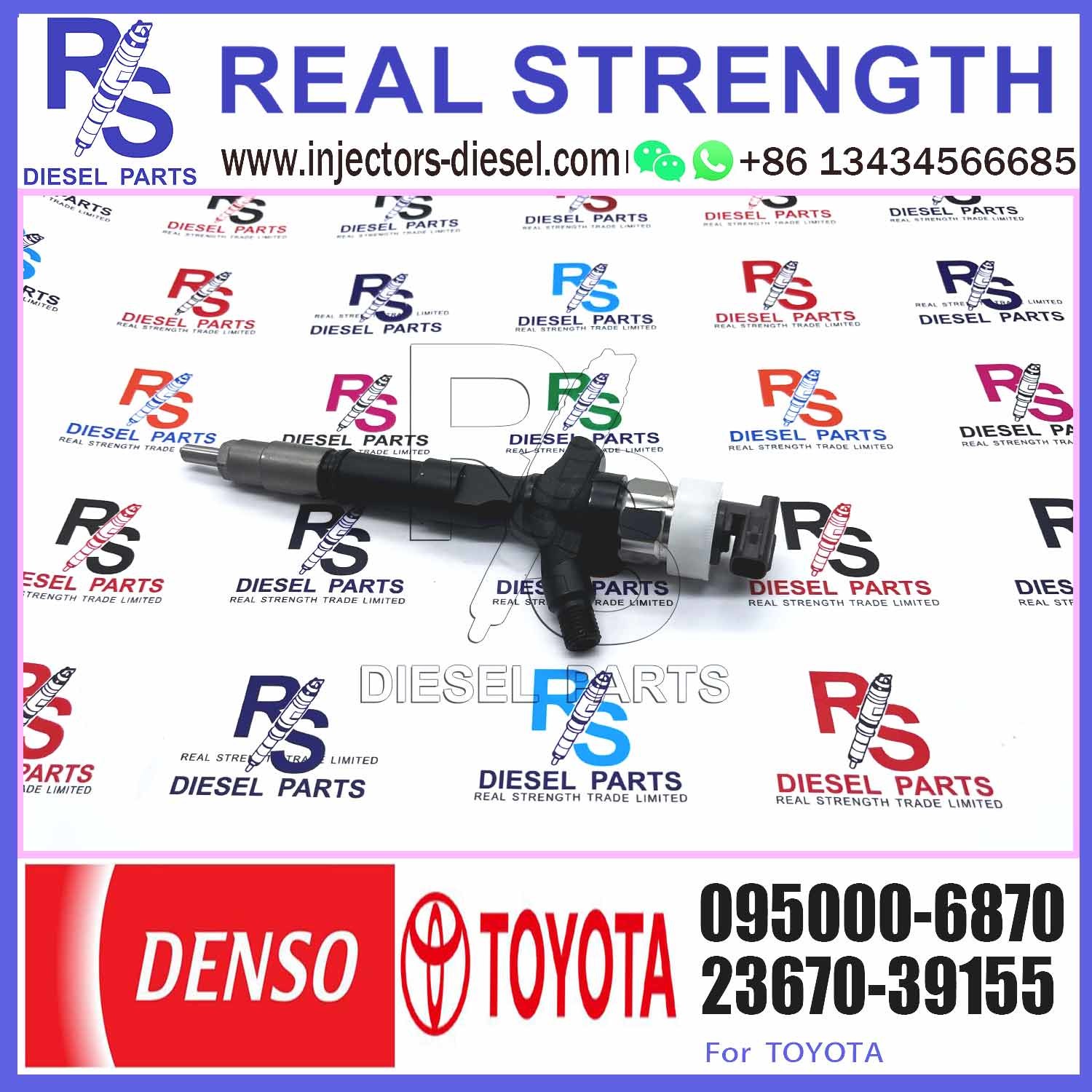for Toyota Driver Injector 0950006870 Fuel Injector Assembly 095000 6870 095000-6870 for Toyota 1KD-FTV