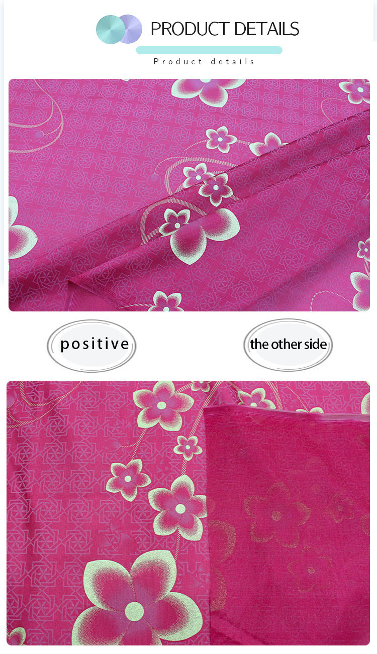 Lightweight Pongee Mattress Quilt Fabric Printed Pattern