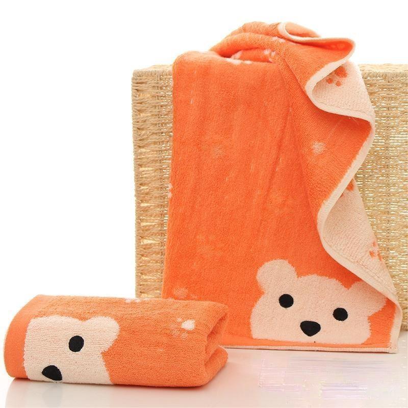 Hotel and Traveling Necessity Bamboo Fiber Towel with Adorable Cartoon Animal Design