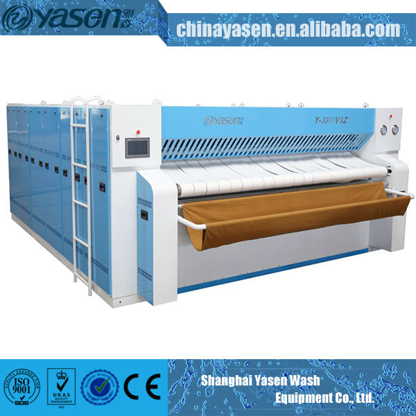 Washing Center Flatwork Ironer Machine Automatic Steam Heating Ironing Folding