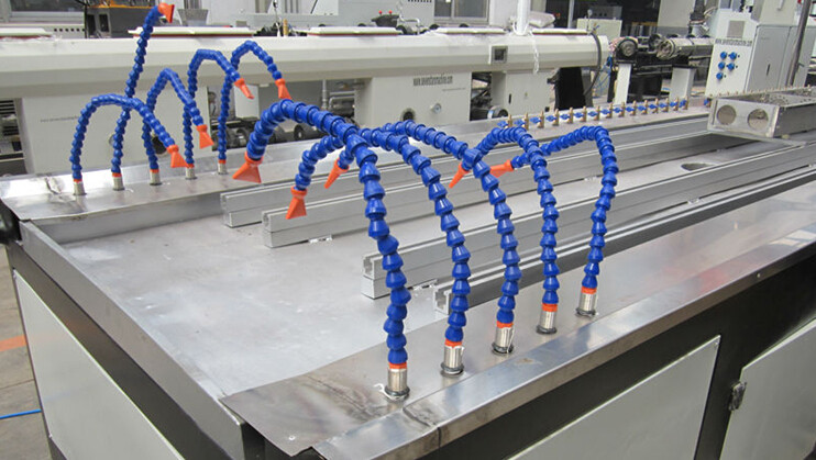 Conical Twin Screw PVC Plastic Profile Extrusion Line Fullly automatic