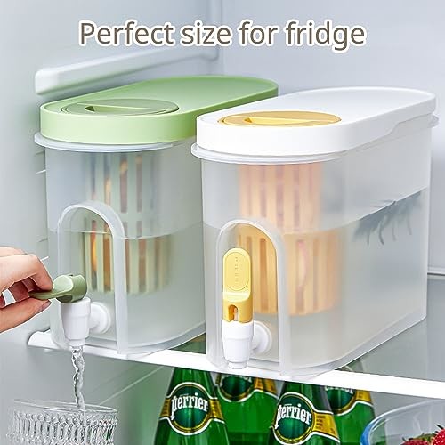3.9L Large Refrigerator Ice Drink Container Plastic Juice Coffee Maker Cold Brew Filter Water Kettle With Spigot