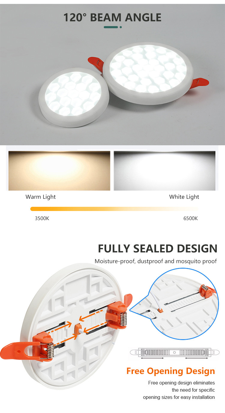 Ceiling Lighting Slim Panel Lamp 9w 18w 24w 36w Embedded Mounted SMD Led Panel Light