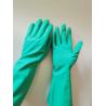 Buy cheap Oil Resistance Nitrile Gloves Pesticides Chemical Flocked Lining Rubber Gloves from wholesalers