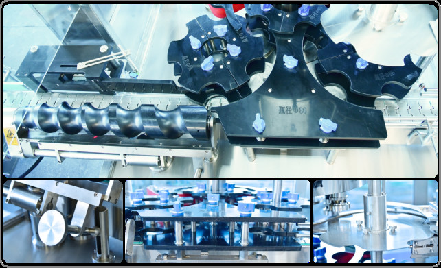 4.0KW 8000bph Rotary Fully Automatic Bottle Pressing Capping Machine