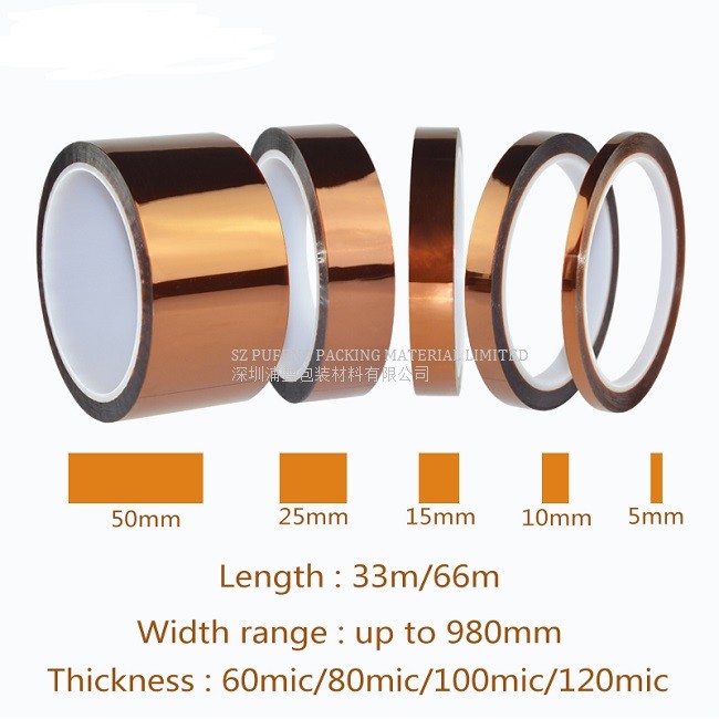 Kapton Polyimide Film Tape 30 Micron Double Sided Kapton Tape Esd Tape