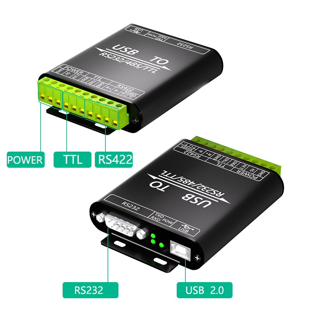 Industrial Isolated USB To RS232/485/422/TTL Converter Adapter With CP2102 Chip