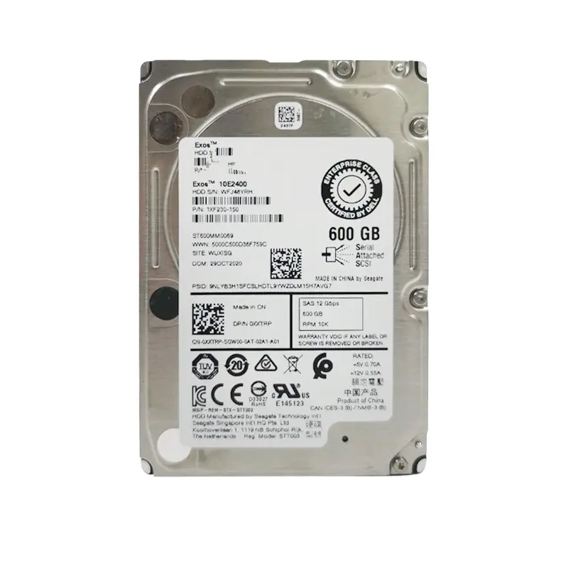 Customized high quality 600GB 6G SAS 10K 600 16 MB Cache 2.5-Inch Internal Bare Hard Drive