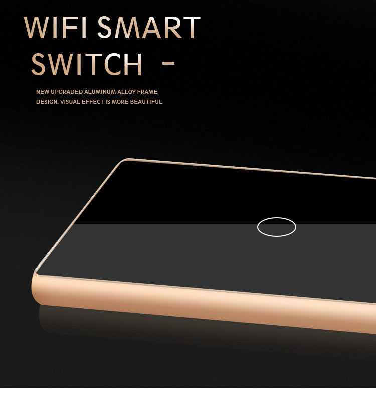 Wifi Smart Switch Us Wall Touch Panel Tuya Smart Life App Control For Wholesale