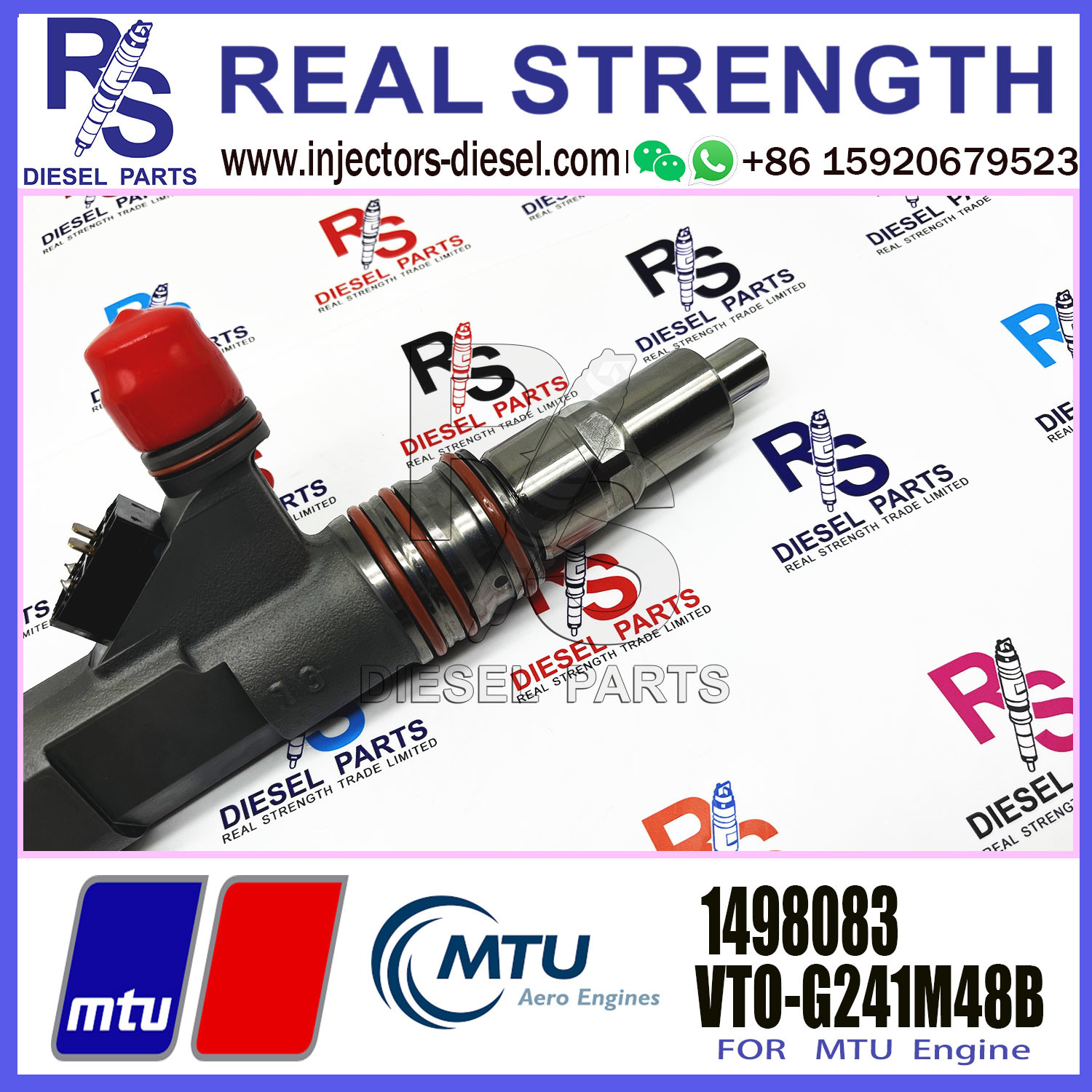 High Quality Common Fuel Injector 1498083 VTO-G265G48B X5240750003