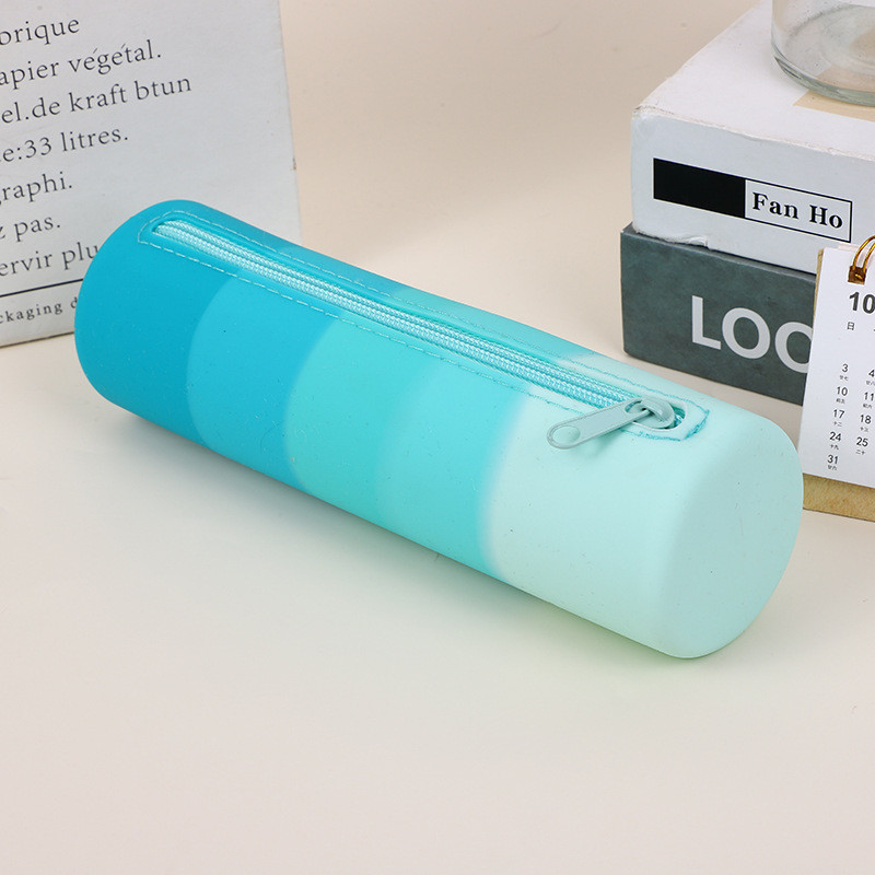 Stylish Silicone Pencil Pouch Portable and Waterproof Pen Bag for Office Supplies