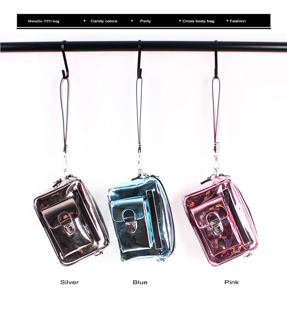 TPU Crossbody Shoulder Bag metallic Christmas gift