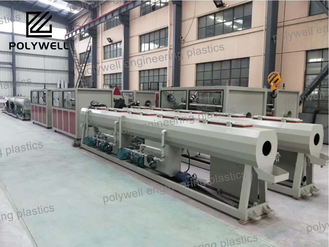 Small PP PE HDPE Water Pipe Extrusion Production Line 55Kw For Plastic Recycling