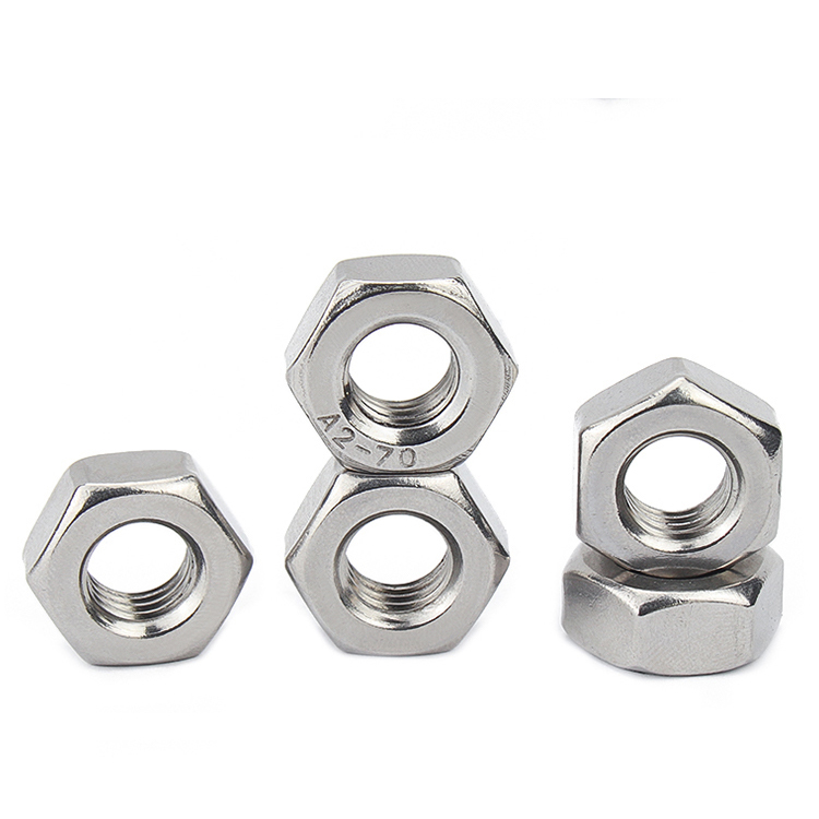 ISO Standard Stainless Steel 304 Hex Nuts M3 M4 M5 M6 M8 M10 for Customized Nuts